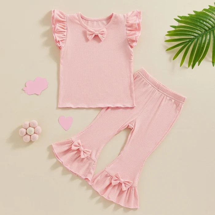 CLARA Bowtie Bellbottoms Outfit