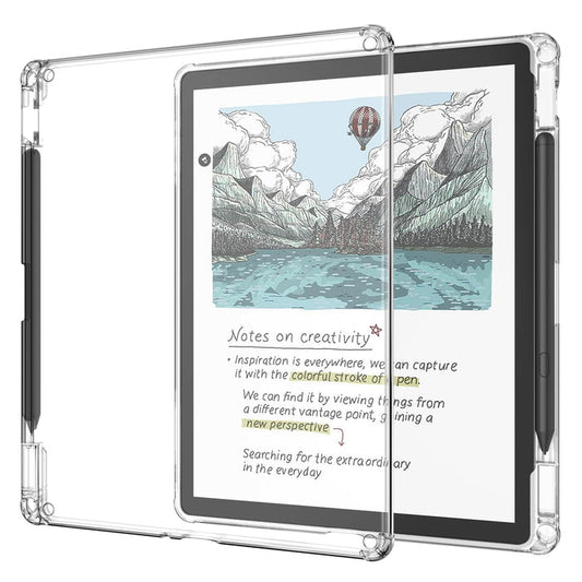 Clear Back Cover for Kindle Scribe 11" 2025 (3rd Gen) w/Built-in Pen Holder | Fintie