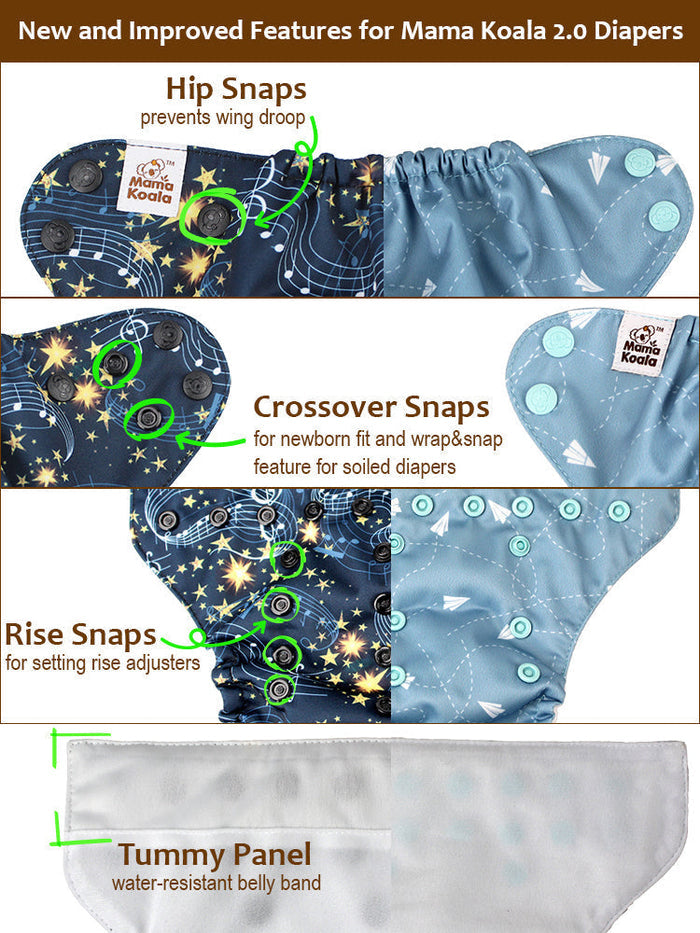 Clearance Pocket Diaper 2.0 -PD49026Z-S(Suede Cloth)