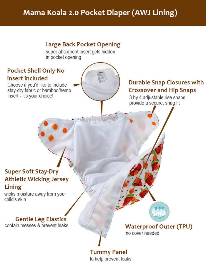 Clearance Pocket Diaper 2.0- PD49907Z-A(AWJ Lining)