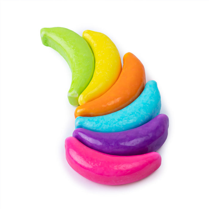 Clever Candy Assorted Dextrose Silly Bananas - 10lbs