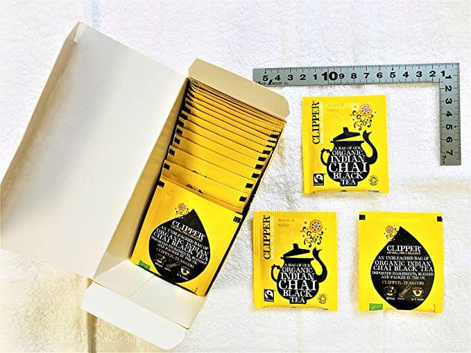 Clipper Organic Indian Chai Black Tea /Green Tea and Lemon/ Lemon and Ginger  20 Tea Bags Deliciously refreshing, aromatic and rich tea-5021991941597 Hannah's Variety Store