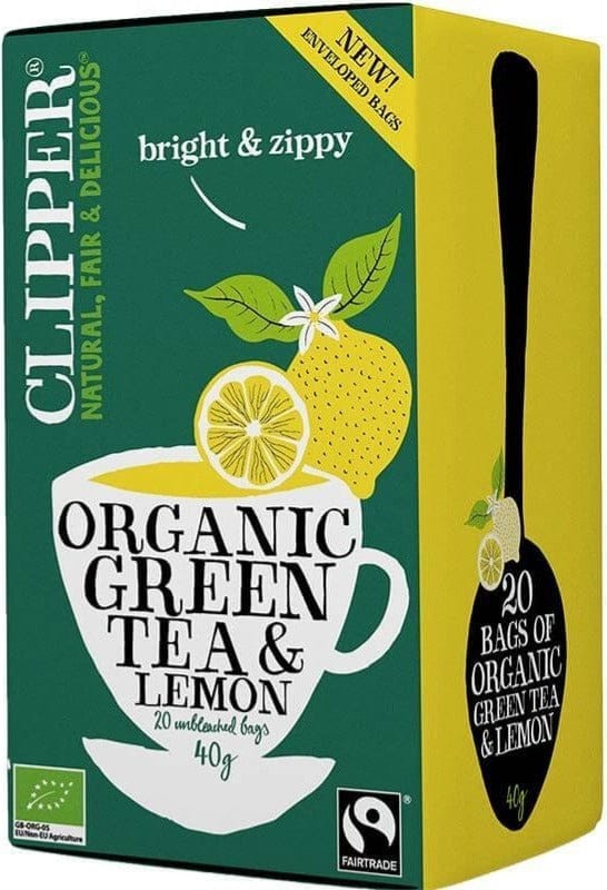 Clipper Organic Indian Chai Black Tea /Green Tea and Lemon/ Lemon and Ginger  20 Tea Bags Deliciously refreshing, aromatic and rich tea-5021991941597 Hannah's Variety Store