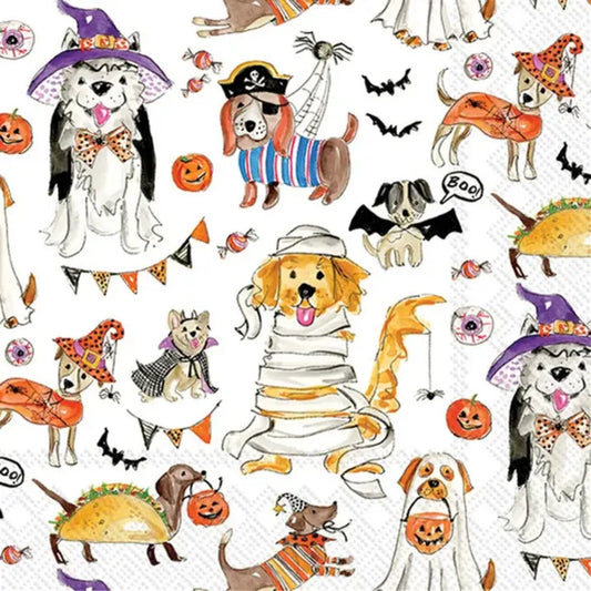 Cocktail Napkins - Halloween Dogs