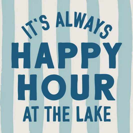 Cocktail Napkins - Happy Hour At Lake