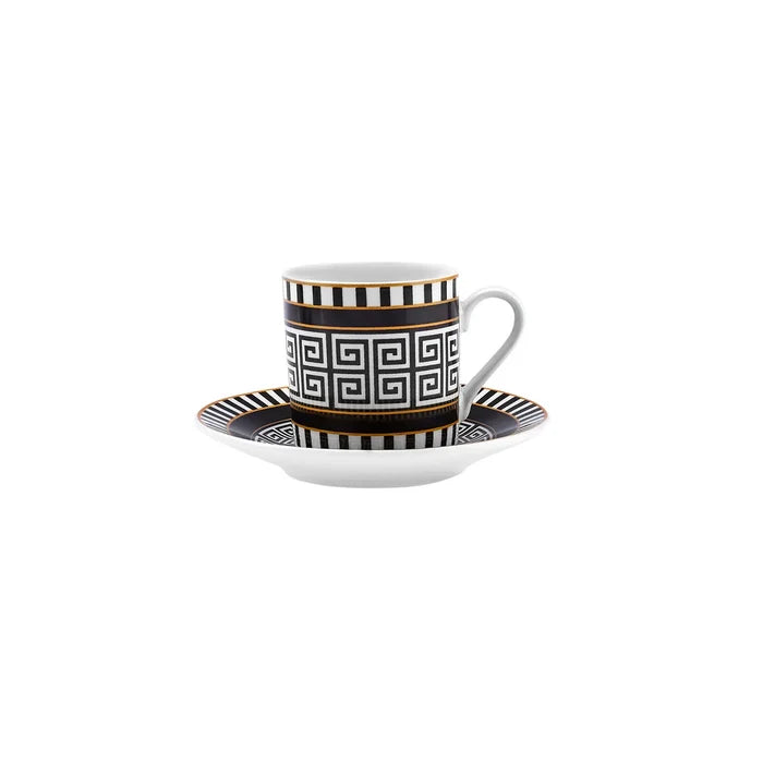 Coffret de tasses à café Karaca Helenistik pour 6 personnes, 80 ml