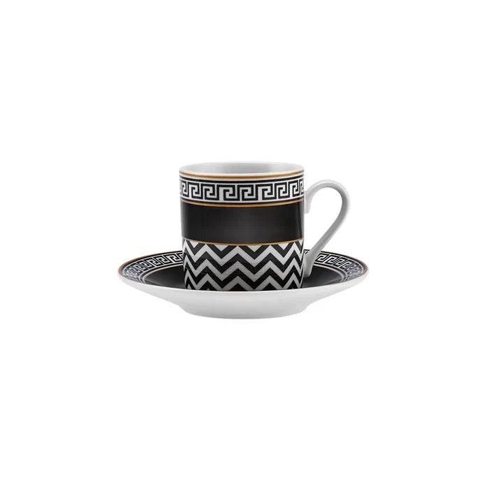 Coffret de tasses à café Karaca Helenistik pour 6 personnes, 80 ml