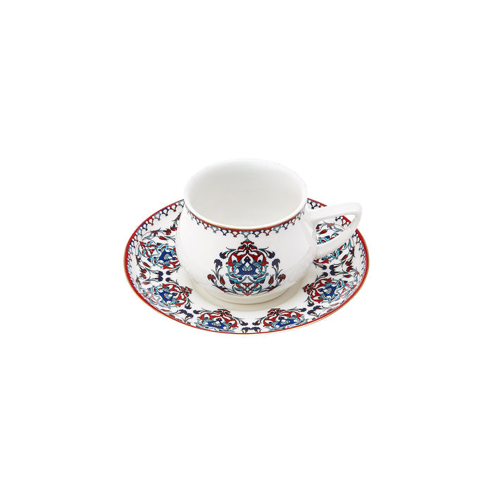 Coffret de tasses à café Karaca Nakkaş pour 6 personnes, 100 ml