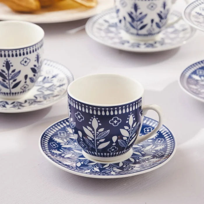 Coffret de tasses à café Karaca Peyker pour 6 personnes, 85 ml
