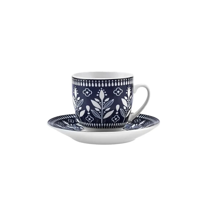 Coffret de tasses à café Karaca Peyker pour 6 personnes, 85 ml