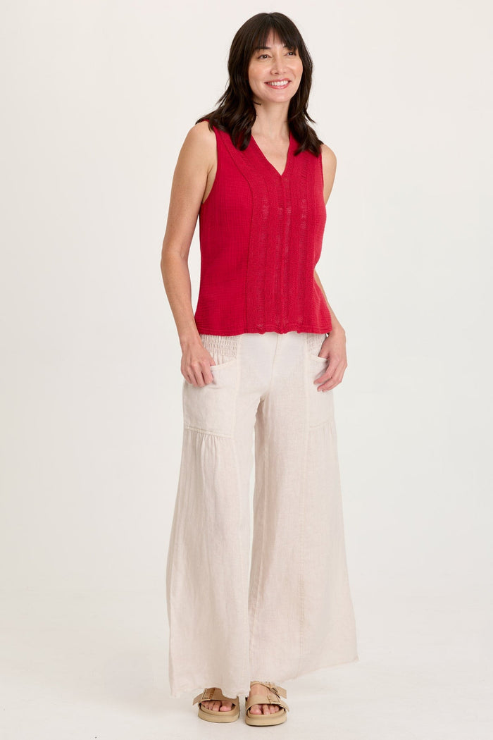 XCVI Coleson Linen Wide Leg Pant