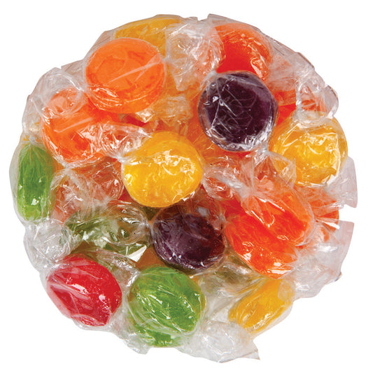 Colombina Assorted Fruit Discs Hard Candy - 7 LB