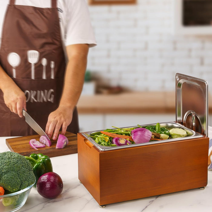 Compost Bin, Rust Proof Stainless Steel Insert - Eco Trade Company