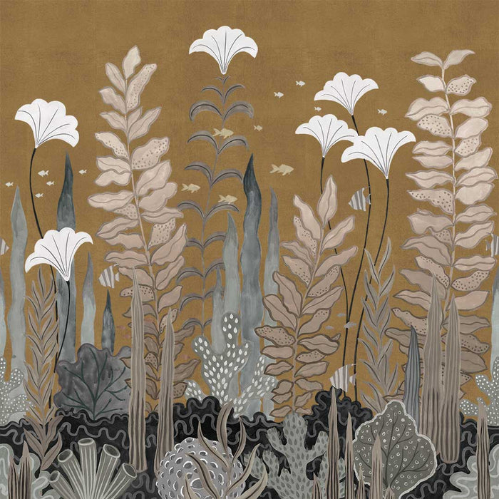 SQUARE FOOT / Metallic Antique Gold Kelp