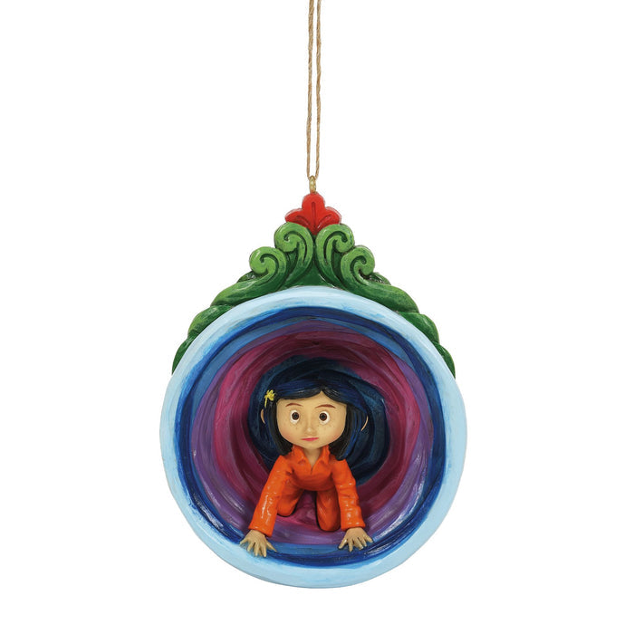 Coraline by Jim Shore | Coraline in Purple Tunnel Orn | Hanging Ornament