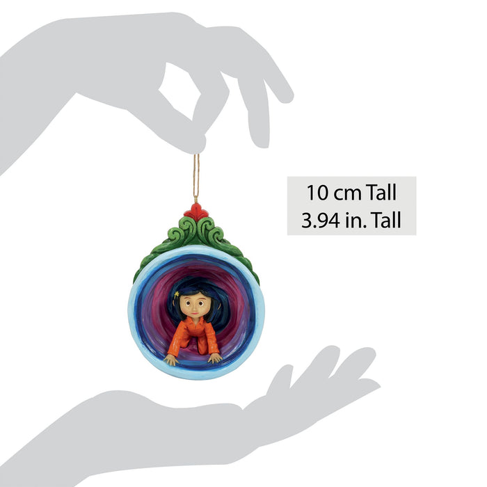 Coraline by Jim Shore | Coraline in Purple Tunnel Orn | Hanging Ornament