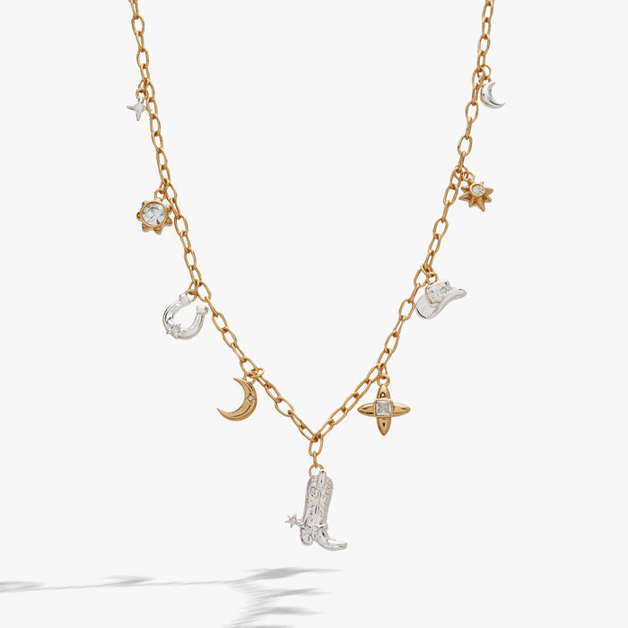 Cosmic Cowgirl Charm Necklace