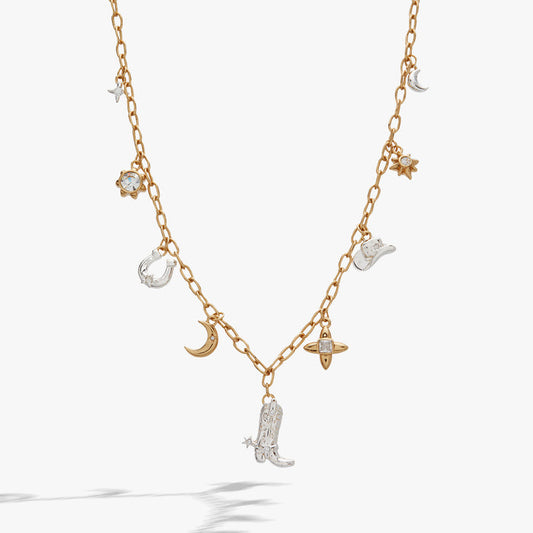 Cosmic Cowgirl Charm Necklace