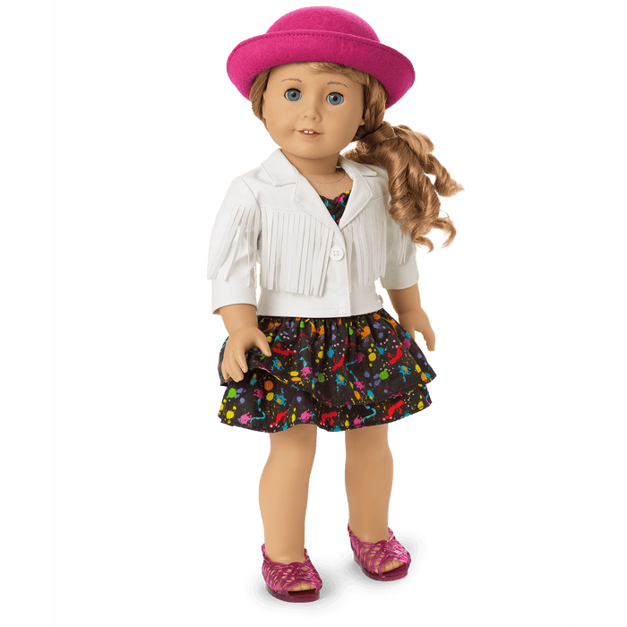 Courtney’s™ White Fringe Jacket for 18-inch Dolls (Historical Characters)