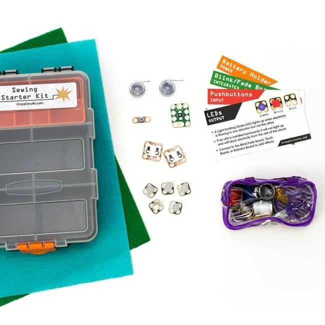 Crazy Circuits Sewing Starter Kit [Discontinued] by Brown Dog Gadgets - The Pi Hut