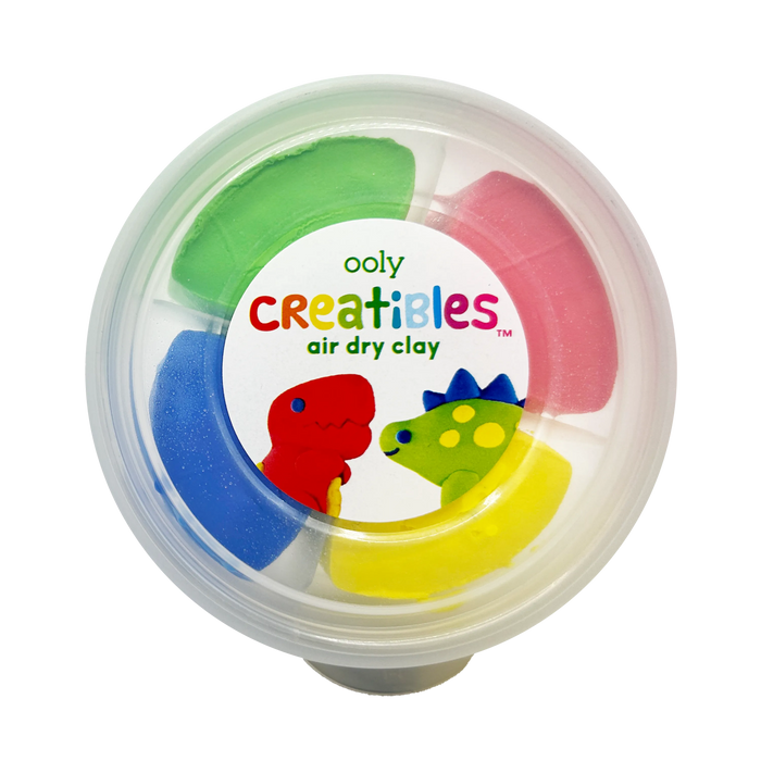 Closed case of OOLY Creatibles Mini Air Dry Clay Kit - Dino BFFs