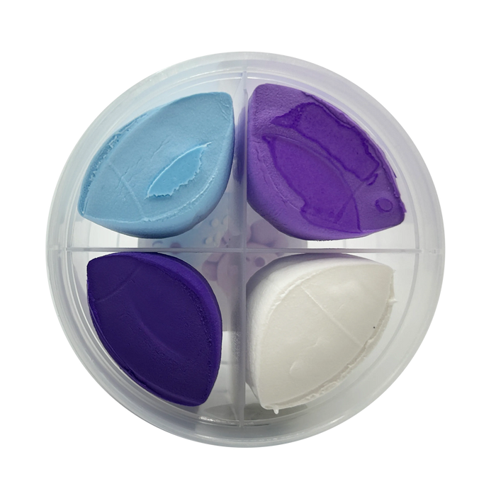 Open tub of OOLY Creatibles Mini Air Dry Clay Kit - Ocean BFFs