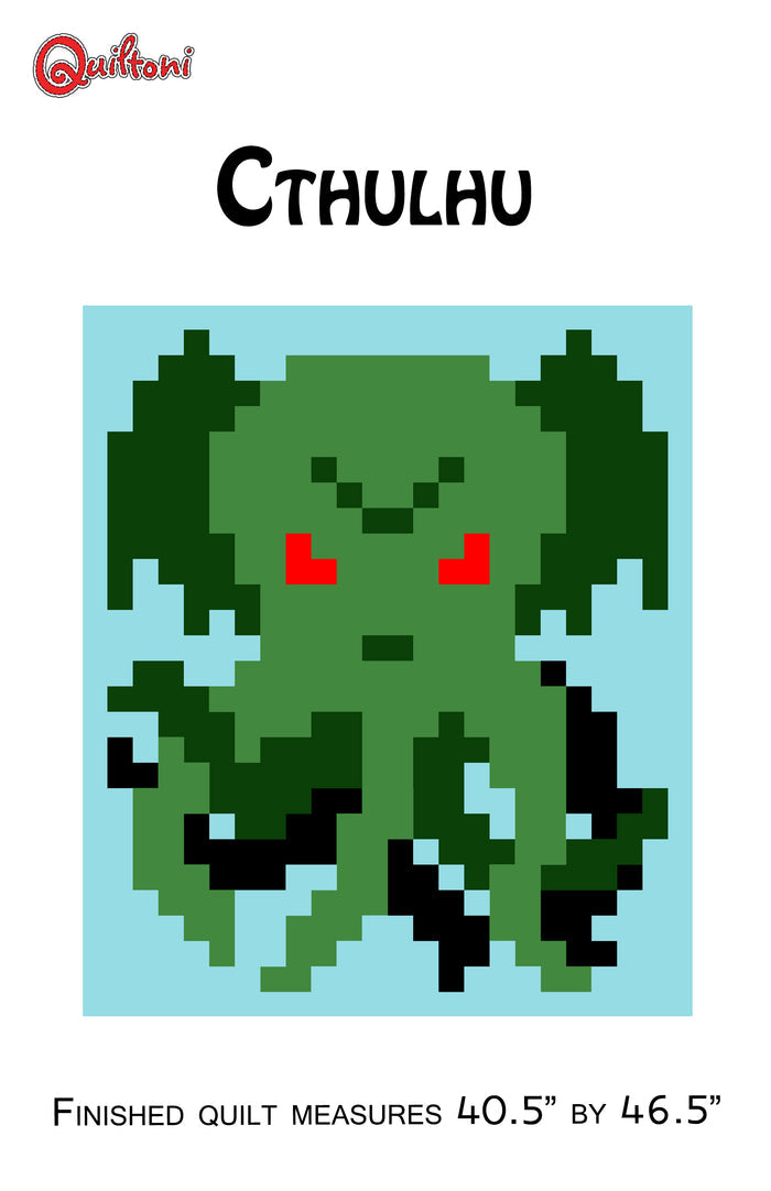 Cthulhu Lap Quilt Pattern PDF