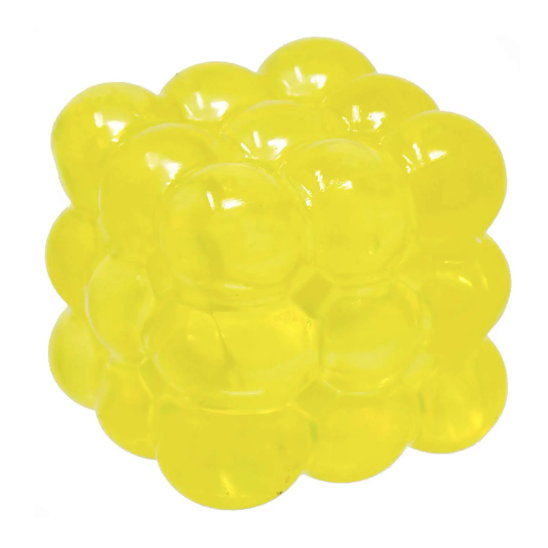 Cubee 2.5 Inch Embossed Cube Sugar Squish Slow Rise Sensory Toy - Assorted