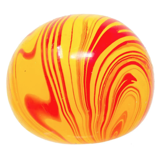 Cubee 2.5 Inch Marbled Round Sugar Squish Slow Rise Sensory Toy - Assorted