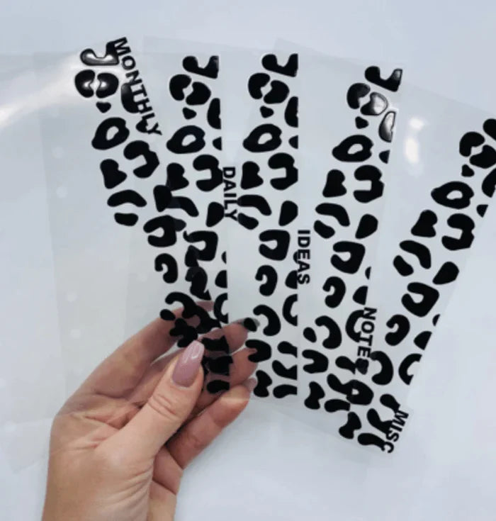 Custom Leopard Dividers - SIDE TABS