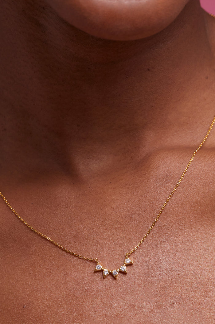 CZ Bunting Necklace