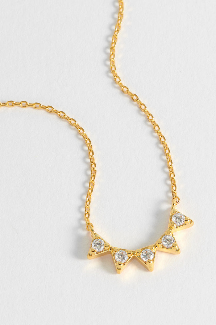 CZ Bunting Necklace