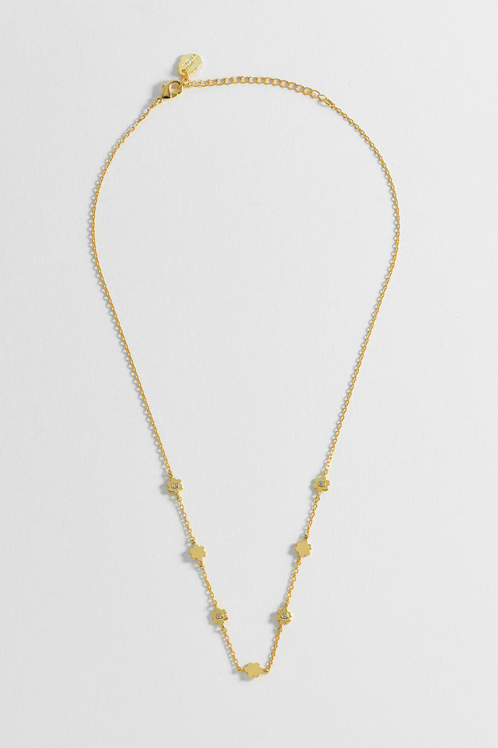 CZ Flower Necklace