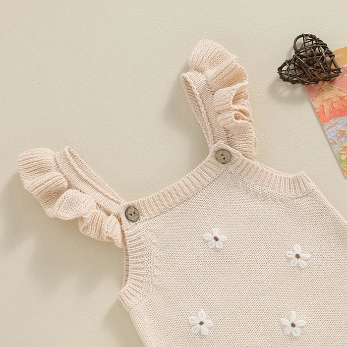 DAISY Knitted Ruffle Romper