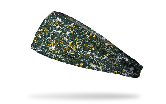 Dark Green White Splatter Big Bang Lite Headband - View 1
