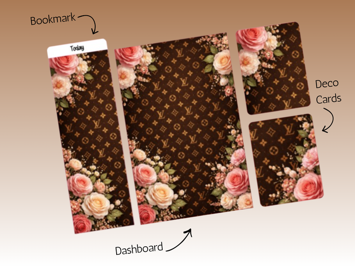 Dash Bundle | A5 Rings | Brown L Florals