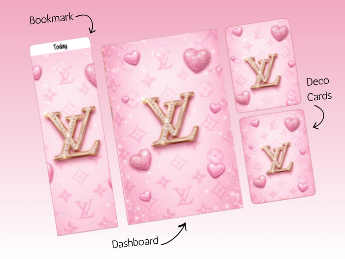 Dash Bundle | A5 Rings | Pink L Hearts