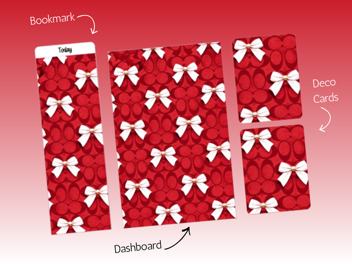 Dash Bundle | A5 Rings | Red Coach Bows