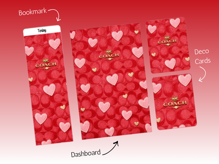 Dash Bundle | A5 Rings | Red Coach Hearts