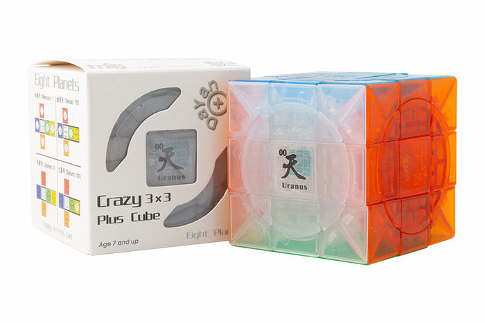 DaYan + mf8 Crazy 3x3 Plus - Uranus - Transparent Stickerless