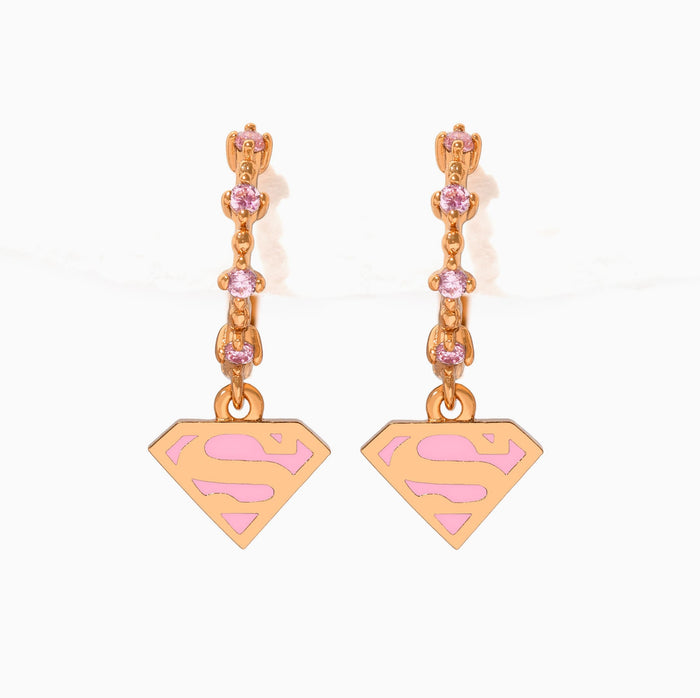 DC Supergirl Dangle Hoops