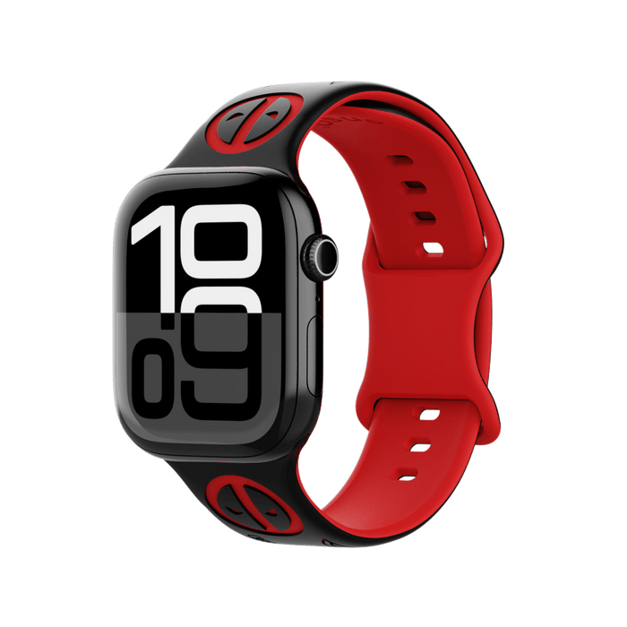 Deadpool's Crimson Blades Marvel Silicone Sport Apple Watch Band - Deadpool's Crimson Blades