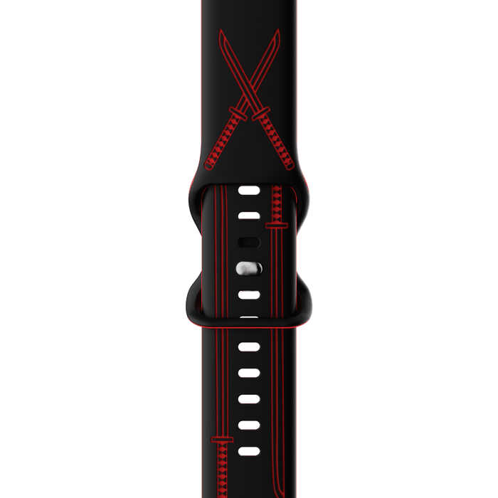 Deadpool's Crimson Blades Marvel Silicone Sport Apple Watch Band - Deadpool's Crimson Blades