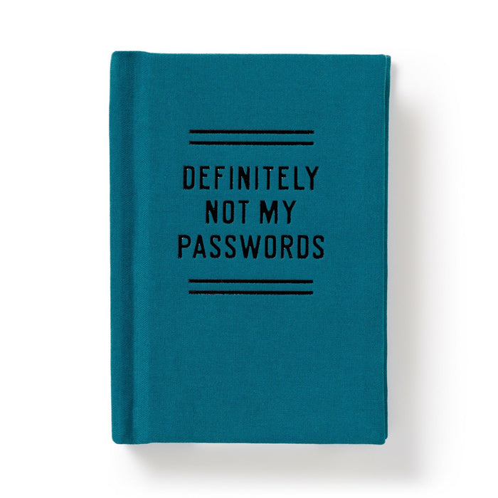 Definitely Not My Passwords - Password Diary Journal Brass Monkey Goods