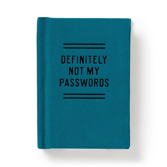 Definitely Not My Passwords - Password Diary Journal Brass Monkey Goods