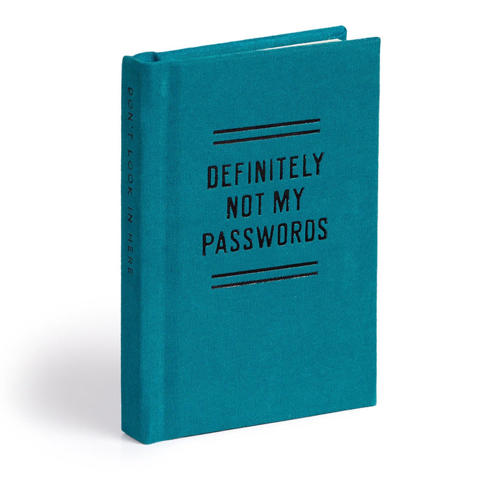 Definitely Not My Passwords - Password Diary Journal Brass Monkey Goods