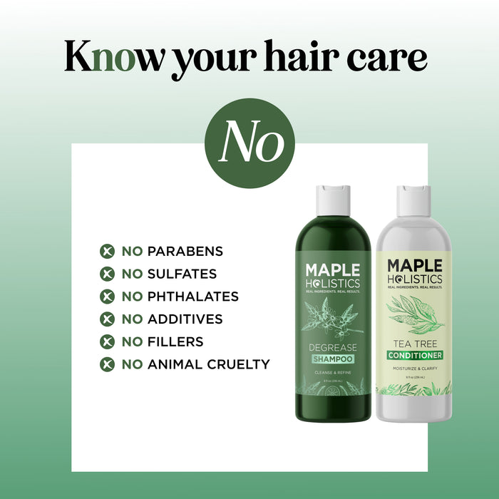 Degrease Shampoo & Tea Tree Conditioner Set