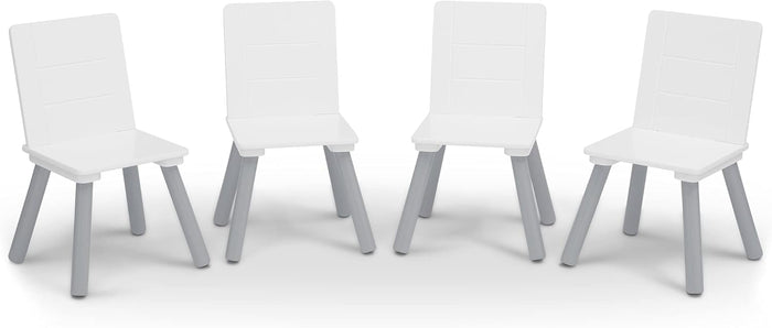 Delta Children Kids Table And 4 Chair Set GreyWhite