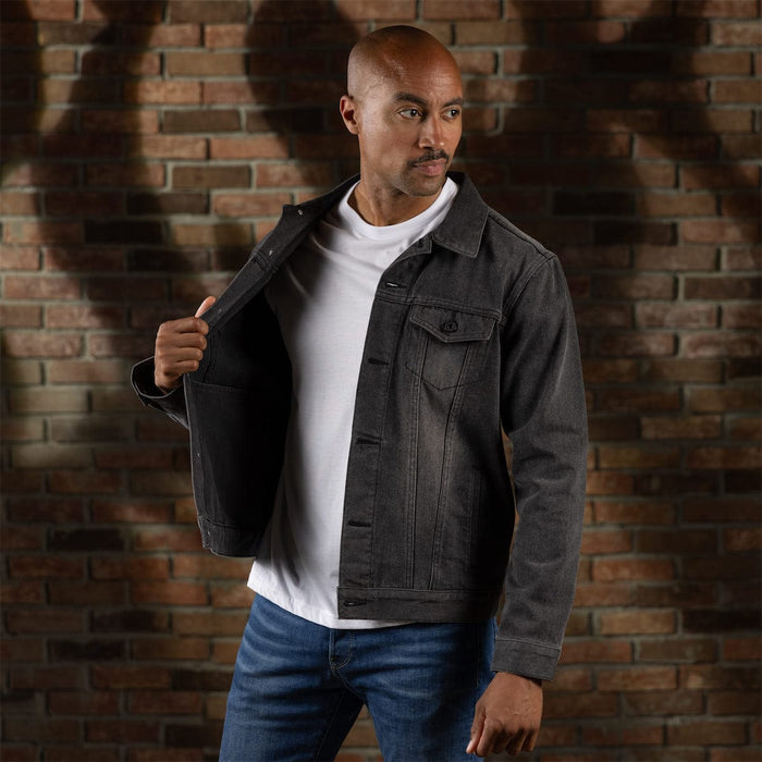 RSVLTS RSVLTS Denim Jacket Denim Dan (Vintage Black) – Classic Denim Jacket Denim Dan (Vintage Black) – Classic Denim Jacket