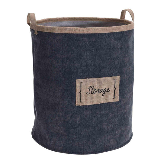 Denim Laundry Bag Canvas - Blue